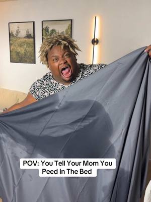 A post by @suburban_prince on TikTok caption: POV: you tell your mom you peed in the bed 
