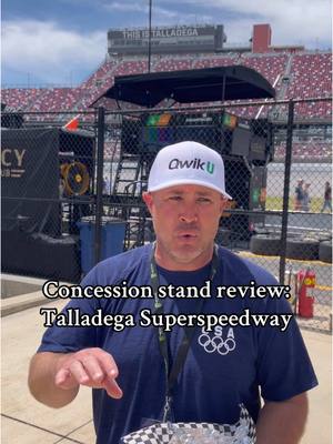 A post by @mccreadyandsiskeypodcast on TikTok caption: Can confirm those cars are MOVING @tylersiskey @County Line Campers  #concession #concessionstand #foodreview #foodreviews #foodtiktok #foodtok #talladega #talladegasuperspeedway #dega #nascar #nascartiktok #fyp #foryou #foryoupage 