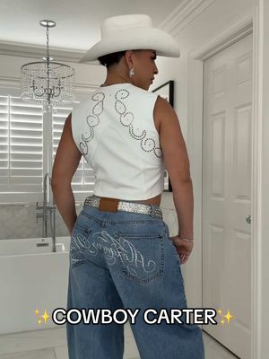A post by @louiecastro on TikTok caption: ready for the rodeo🤠 #cowboycarter #beyonce #beyoncé #fyp 