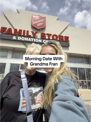 A post by @ellie_juengel on TikTok caption: Grandma Fran is such an icon🫶🏼 #grandparents #thrifting #morningdate #6months 