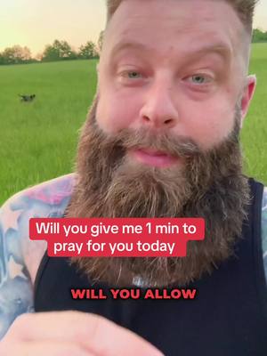 A post by @holybeardz on TikTok caption: Will you give me 1 min to pray for you today 🕊️ #pray #praying #holyspirit #fyp #holyghost #needprayers #fypシ #prayed #nevergiveup #bedtimeprayer 