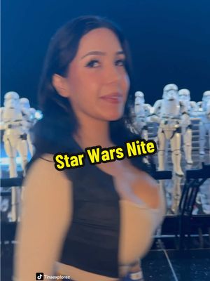 A post by @tinaexplorez on TikTok caption: Can’t wait for the next Star Wars Nite #fypシ #viral #foryou #thingstodo #starwars #disneylandtiktok #hansolo #disneybound 