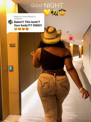 A post by @thequeenofatlanta on TikTok caption: Replying to @L’oreal Gibson y’all hyped me up.. i didn’t even like my outfit at first but my internet sisters reassured me 🥹❤️ #cowboycarter #cowboycarterlosangeles #beyonce #beyhive #fyp 