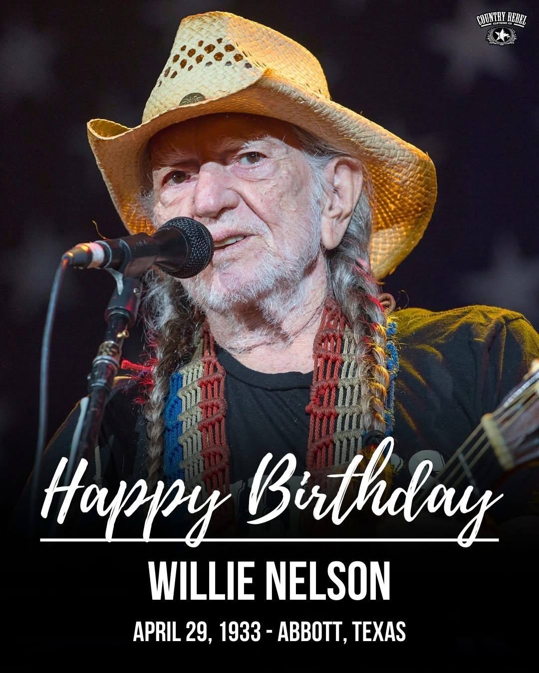 A post by @countryrebel on TikTok caption: Today marks 92 years of the iconic @WillieNelson!  Shotgun Willie is still touring and performing, proving that age is just a number 