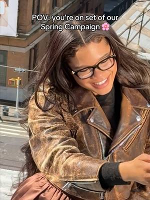 A post by @coach on TikTok caption: Get a fresh perspective with @Storm Reid on the set of our Spring Campaign 🌸 #CoachNY