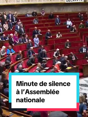A post by @hugodecrypte on TikTok caption: 🚨Une minute de silence a eu lieu ce mardi à l'Assemblée nationale en hommage à Aboubakar Cissé, tué de plusieurs dizaines de coups de couteau vendredi dernier dans une mosquée du Gard.