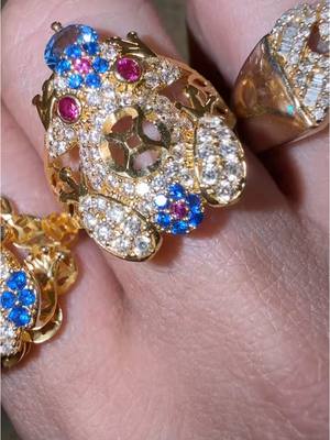 A post by @theryanjayshowofficial on TikTok caption: I’m in love 😍‼️ Lucky Frog rings available with >>>>>@Hoa Vo 100% REAL GOLD!!! Thank you so much Tawni and Wanda 😍😍💙💙!!  