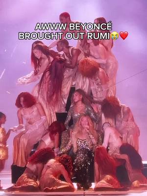 A post by @_angelomarasigan on TikTok caption: Beyoncé brings out her daughter Rumi during “PROTECTOR” on the #cowboycartertour opening night in Los Angeles 🥹❤️ #cowboycarterbeyonce #cowboycarteropening #beyonceconcert #cowboycarterlosangeles #beyhive 