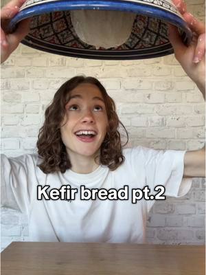 A post by @fitgreenmind on TikTok caption: Kefir bread update… was it a success? 😮😮 #recipes #easyrecipes #bread #breadtok #breadrecipe 