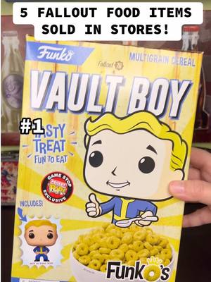 A post by @mrs.fallout on TikTok caption: 5 Real World Edible Fallout Food Items that were Sold In Stores! Stay tuned for more in Part 2 #fallout #fallouttok #mrsfallout 