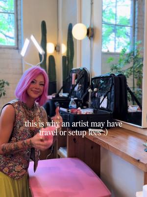A post by @byallynicole on TikTok caption: a mobile salon setup, on wheels :)