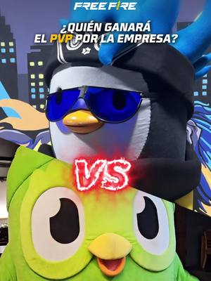 A post by @freefirelatino on TikTok caption: 💀 Hoy se acaba tu racha, @duolingoespanol… 🐧💪 ¡El Sr. Wagger entrenó legendariamente para este PVP x la empresa! 🔴 No se pierdan la transmisión EN VIVO hoy a las 9:00 pm hora de México en el YouTube oficial de Duolingo Español. #VigilanteNocturno #LaBotargadaDelAño2 #FreeFire #Fyp #GamerEnTikTok