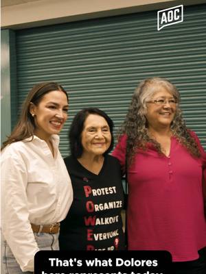 A post by @aoc on TikTok caption: When we organize, we can change this country to make it work for all of us. They'll tell you, "It's impossible!" Impossible is nothing. Sí se puede. #AOC 