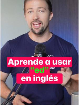 A post by @gringlesfacil on TikTok caption: Si no sabes cómo pronunciar los verbos en pasado, ¡escucha esto!  El "-ed" no siempre suena igual, mira, acá te enseño rápido. Cómo pronunciar “-ed” en pasado en inglés americano: 	1.	/t/ – Cuando el verbo termina en un sonido sordo (como p, k, f, s, sh, ch): 	•	laughed → /læft/ 	2.	/d/ – Cuando el verbo termina en un sonido sonoro (como b, g, l, m, n, r, vowels): 	•	played → /pleɪd/ 	3.	/ɪd/ – Cuando el verbo termina en los sonidos /t/ o /d/: 	•	wanted → /ˈwɑːntɪd/ ¡Ahora ya no tienes excusa para sonar más natural! #ingles #aprendeingles #inglesonline 