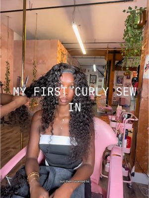 A post by @justinescameraroll on TikTok caption: Was I depressed or was my hair just not done? Deets: @The Frontal Queen 🎀 exotic curly 24” cut into a long bobiana 