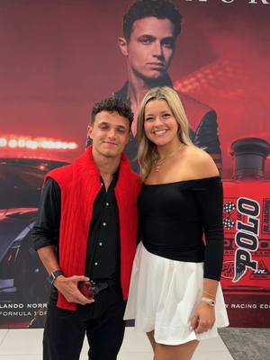 A post by @gabbyygonz on TikTok caption: Let’s go meet Lando Norris 🥹♥️ #landonorris #ralphlauren #polo #formula1 