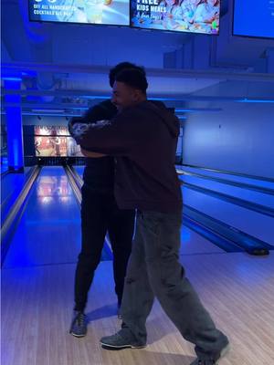 A post by @miguel_harichi on TikTok caption: When the gymbros go bowling @Kenny Rodriguez 