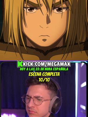 A post by @megamax on TikTok caption: ESTA ESCENA ES UN 10. #vinlandsaga