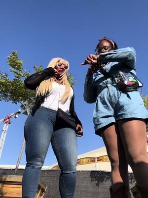 A post by @darealcherokeedass on TikTok caption: Heading to Cowboy Carter Tour w/ @🥰My JoUrNeY to SeLf LoVe ❤️ #beyonceconcert #sofistadium #concert #cowboycarterbeyonce #bluejeans #foryou #fypシ #fypシ゚viral #fyp #foryour #darealcherokeedass 