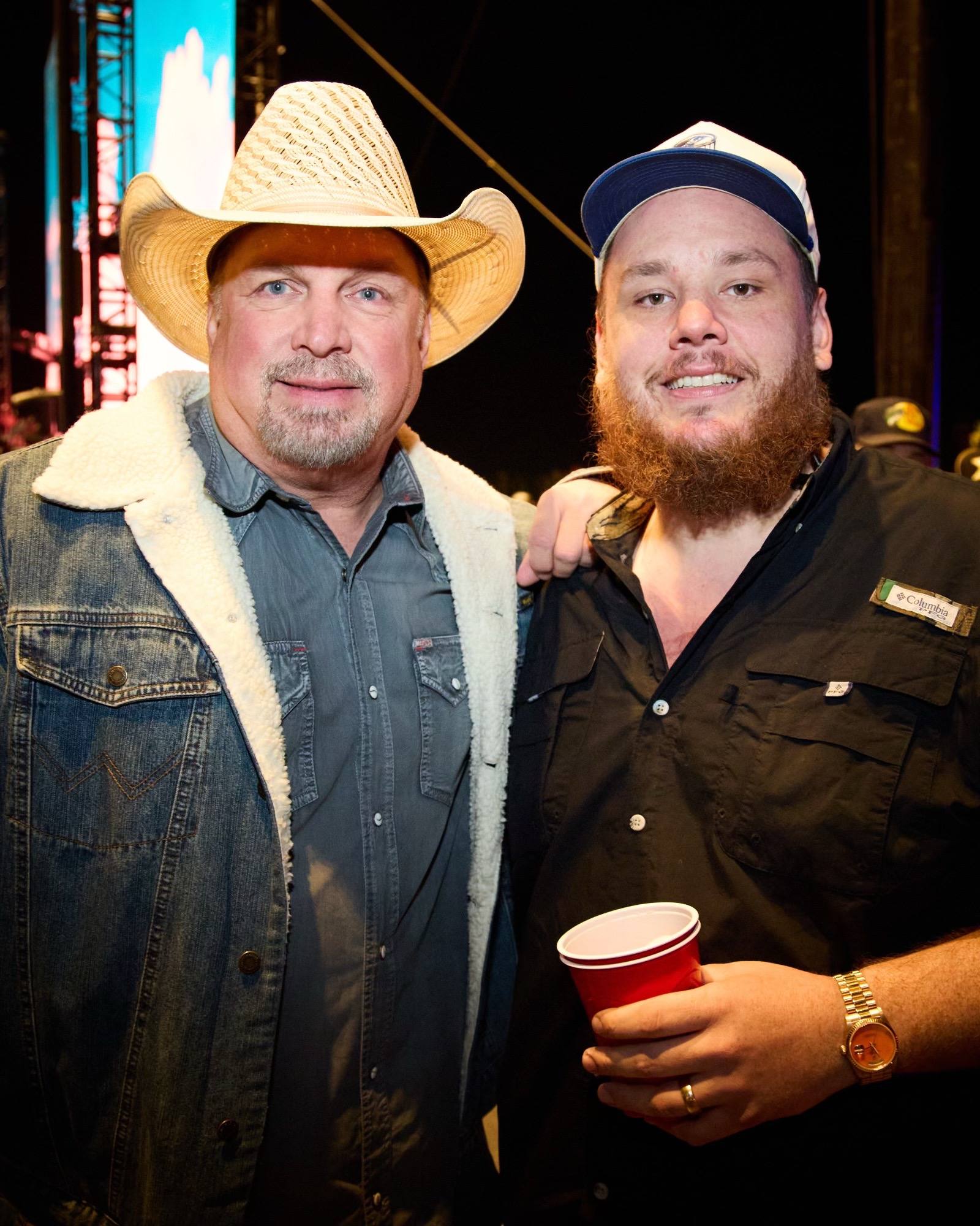 A post by @lukecombs on TikTok caption: Thanks for having us @stagecoach! What. A. Night!!  Photos: @David Bergman 