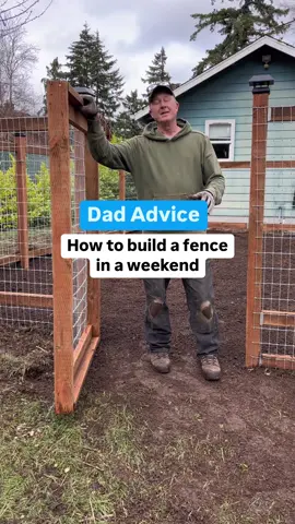 A post by @dadadvicefrombo on TikTok caption: I built my son a garden fence using all products from @The Home Depot #HomeDepotPartner It’s important you remember that you can use this general approach but use any materials you want. You can swap these wood posts for metal, add smaller fencing on the bottom if you have critter problems and you can even build this without concrete if that’s your preference. I will leave a list of materials I used for this as well as the plans if you want to make something similar. I highly recommend using your The Home Depot resources like their in-store tool rental centers, The Home Depot app and all the many how-to guides on homedepot.com. I have confidence you can do this.  Love, Dad #WhatAreYouWorkingOn #TheHomeDepot 