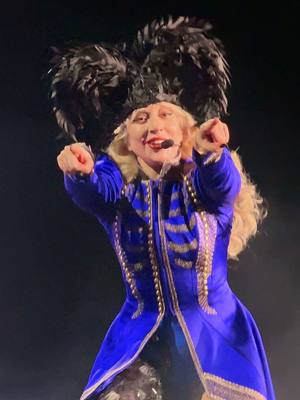 A post by @ageofaquaria on TikTok caption: got clocked during How Bad Do You Want Me 🥹🩵 Viva La Mayhem night 2 was SO special ❤️‍🔥 tysm @ladygaga sorry for the shaky camera tho lol 😩