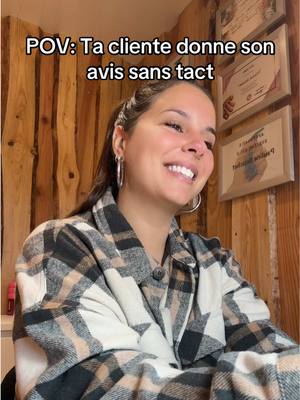 A post by @paulinebcht__ on TikTok caption: Pourquoi vous voulez toujours donner votre avis alors qu’on ne vous a rien demandé ?? 😂 #pourtoi #fyp #humour #sketch #acting #clientes 