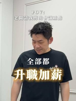 A post by @albee10230318 on TikTok caption: 剪輯師：趁老闆還沒發現，且看且珍惜。 #搞笑 #反轉 #廢話 #老闆 #上班 #開會 #幹話 #剪輯 #廢話文學  @綸綸這一家 🦙 綸爸比 