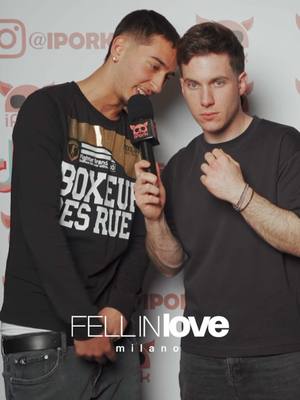 A post by @iporkvideo on TikTok caption: È un colpo di scena continuo 😭😭😭 @Luca Bellei 🎤 @GioLight💡  #ipork #iporkvideo #iosonoluca #lucabellei #interviste #bacino #discoteca #fakebody #fellinlove #poglianomilanese #milano