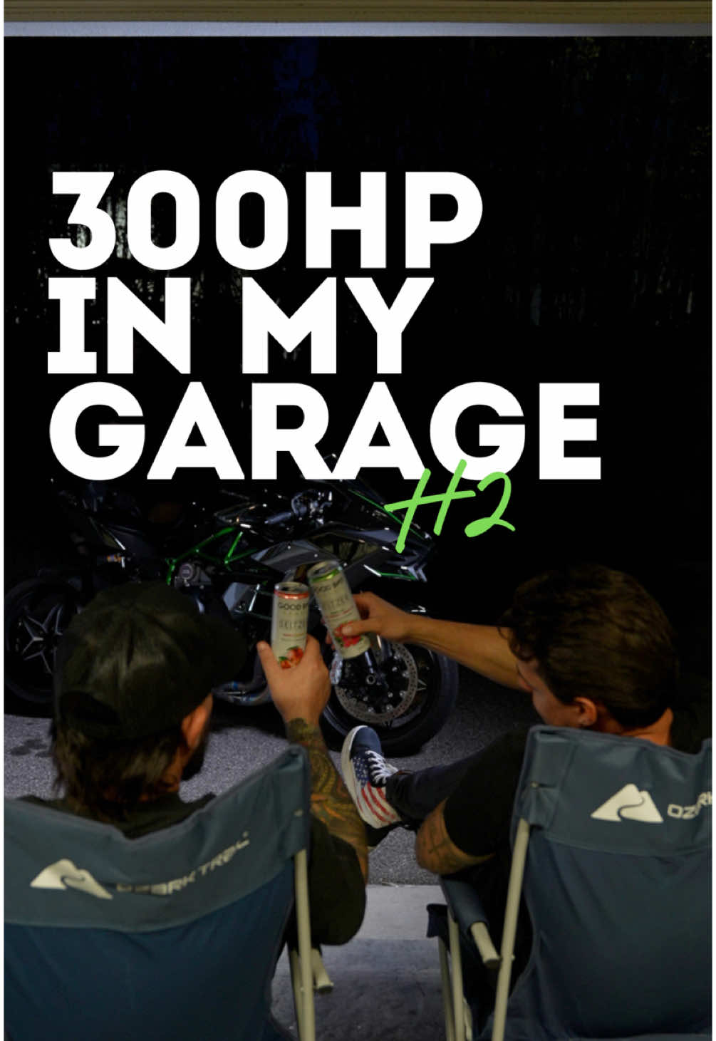 A post by @whynot_zack on TikTok caption: Nick finally bought an H2! Motorcycles are hands-down, our favorite things in the world, but he really hasn’t been in the sport bike game for a long time. He’s finally back on the dark side. #motorcycle #motorcyclesoftiktok🏍️ 