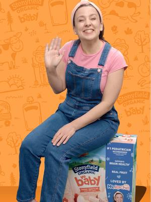 A post by @msrachelforlittles on TikTok caption: Hi friends! 👋 I'm so excited to team up with Stonyfield Organic! I love that their organic Yobaby yogurt has no added sweeteners and is made without using harmful pesticides.  We are going to announce a fun giveaway and have some other exciting plans! Stonyfield will also be donating to two charities I care so much about, both that help children in need 💙. Follow @stonyfield to stay updated! #ad 