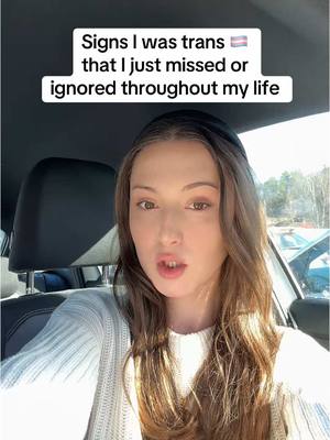 A post by @mathildahogbergs on TikTok caption: Signs I was trans ! 💗 #trans #signs #fyp #transition