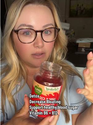 A post by @smalltownbeautybytess on TikTok caption: In my trying to be healthy era✨#careleafglobal #applecidervinegar #applecidervinegargummies #healthtok#tiktokmademebuyit @Careleaf Global 