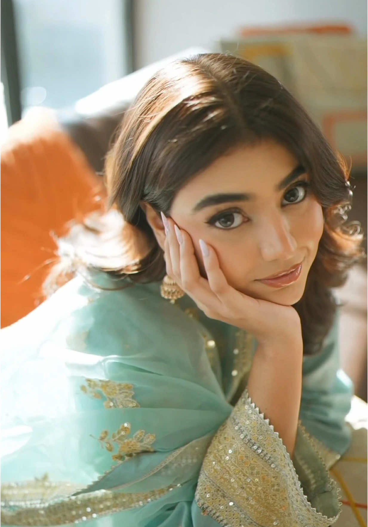 A post by @areeka__haq on TikTok caption: -desi feels🩵✨