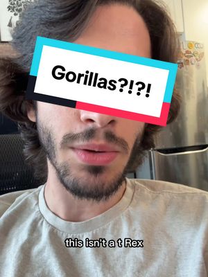 A post by @yuvaltheterrible on TikTok caption: Like seriously the gorilla’s not going to see you glazing tf out of it #gorilla #analysis 