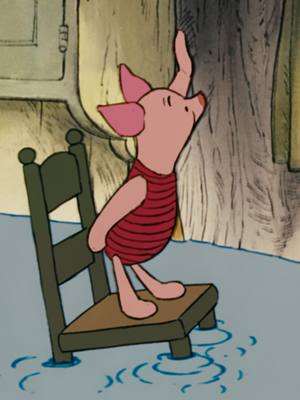 A post by @disney on TikTok caption: The rain, rain, rain came down, down, down. 🎶🌧️ Stream The Many Adventures of Winnie the Pooh on @disneyplus.