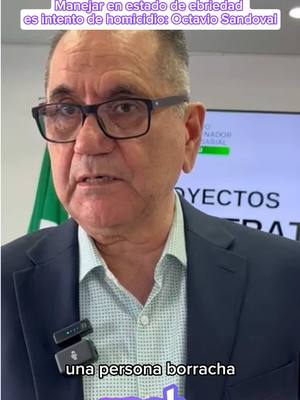 A post by @crealanoticia on TikTok caption: 🚔🚙”Manejar en estado de ebriedad es intento de homicidio”: Octavio Sandoval  Ante los últimos accidentes de tránsito que se han registrado en Mexicali, en donde se han visto involucrados conductores en estado de ebriedad y que han dejado a personas sin vida o gravemente lesionadas, el presidente del Consejo, Coordinador Empresarial, Octavio Sandoval afirmó que las autoridades deben tomar medidas contundentes que logren inhibir este tipo de hechos.