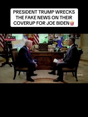 A post by @teamtrump on TikTok caption: @President Donald J Trump is an expert at wrecking the fake news🤣 #maga #fyp #donaldtrump #joebiden
