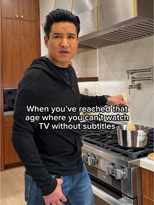 A post by @mariolopez on TikTok caption: I can’t hear without subtitles! Don’t let me be chewing something either… #IGrewUpReading #SubtitlesOrNothing