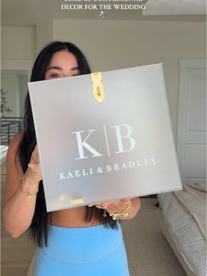 A post by @kaelimaee on TikTok caption: AHHHH SO SO EXCITED🥹 i can’t wait to show you guys all the little details!! #wedding #bride #2025bride #weddingdecor #timelessweddingdecor #personalweddingdecor #fyp #viral #weddingplanning 