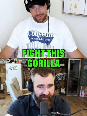 A post by @newheightshow on TikTok caption: Jason and Travis answered the #NoDumbQuestion that took over the internet @Perplexity 