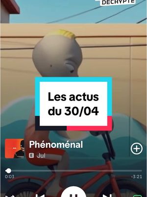 A post by @hugodecrypte on TikTok caption: 🔴 Les actus du 30/04