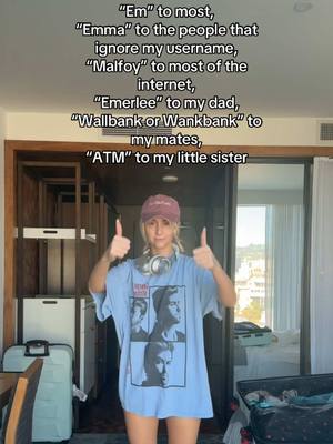 A post by @miwallbank on TikTok caption: psa: my names emily sorry guys #name #names #nickname #trend #malfoy 