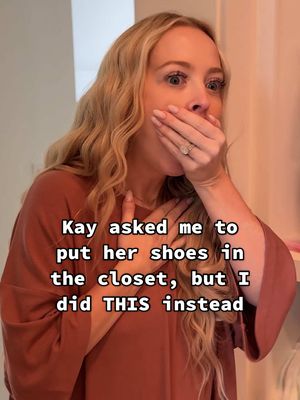 A post by @kayandtayofficial on TikTok caption: Not my 2 hours of work cut down Into 10 seconds! 😅😂 backstory ::: Kay and I have been so busy the last few months! Between the trips and launches and other work related things, we haven’t had time to reset our closet! I had a little bit of free time, and thought that I could sneak upstairs and reset it for her, and get her reaction! I put away all of our clothes and Ellie’s clothes and cleaned both rooms, and then I went and got Kay. She was so surprised when she saw how clean it was! Ellie was also pretty excited! 😂 I am so glad that the closet is reset again! Now kay has space to do her try-ons and bump fits, and all the other things she does in there! 😂 I’m so proud of how she’s able to make a living by showing her outfits and being gifted clothes! It’s her dream job and she’s perfect for it! ❤️🥹 #kayandtayofficial #couples #relationships #pregnant #postpartum 