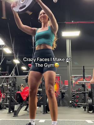 A post by @melaniewilking on TikTok caption: The struggle 😅💪🏼 #fitness #workout #gymlife 