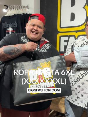 A post by @bigandfashion on TikTok caption: Ropa hasta 6XL , solo en BIGNFASHION.COM 🔥😎 #bigfashion #plussize #tallasgrandes #babyface 