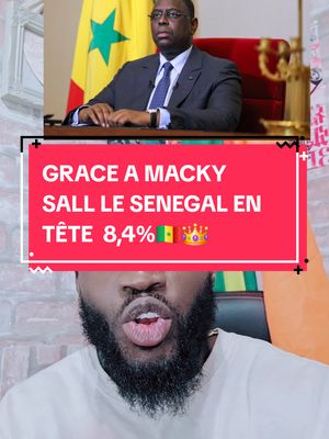 A post by @yelaoff on TikTok caption: Le Sénégal en tête 8,4% 🇸🇳 merci macky sall 👑#senegal #france #senegalaise_tik_tok #pourtoi 