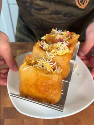 A post by @fooddudescook on TikTok caption: Pancake pockets 🥞 #EasyRecipe #cooking #recipes #breakfastideas 