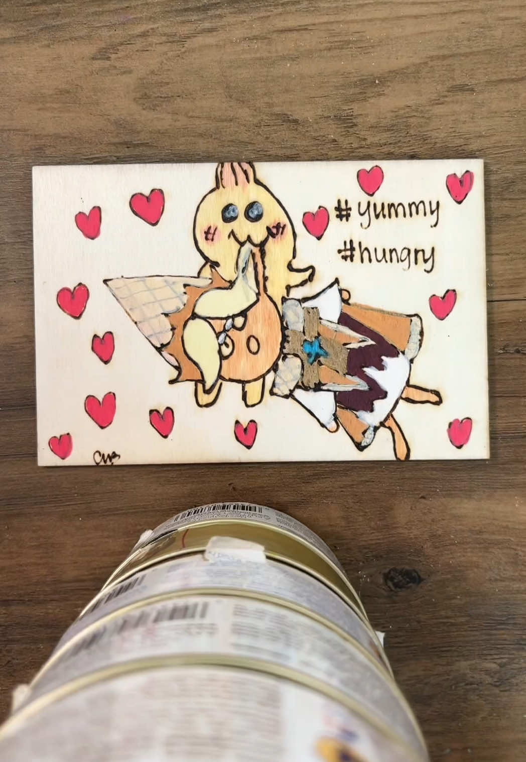 A post by @customwoodburningboss on TikTok caption: This is exactly what I’m talking about when I say “keep it appropriate”. I mean seriously? #customwoodburning #girlboss #SmallBusiness #chiikawa #purevanillacookie 