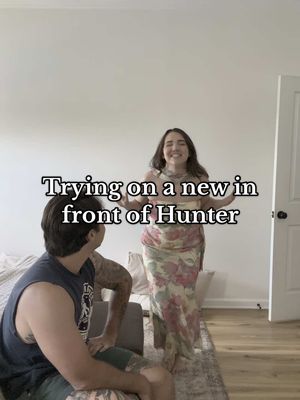 A post by @thecordlefamily on TikTok caption: The scarf makes the entire dress #hunteranddevin 
